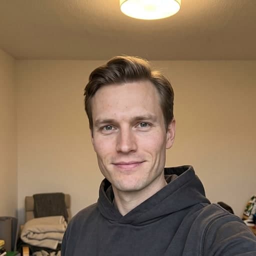 Before — an original selfie (AI-generated example)